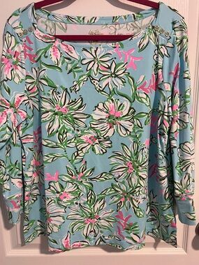 Lilly Pulitzer Chilly Lilly Top XL